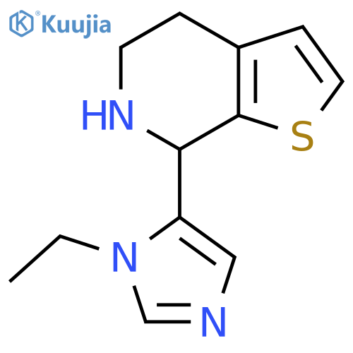 1-ethyl-5-{4H,5H,6H,7H-thieno2,3-cpyridin-7-yl}-1H-imidazole structure
