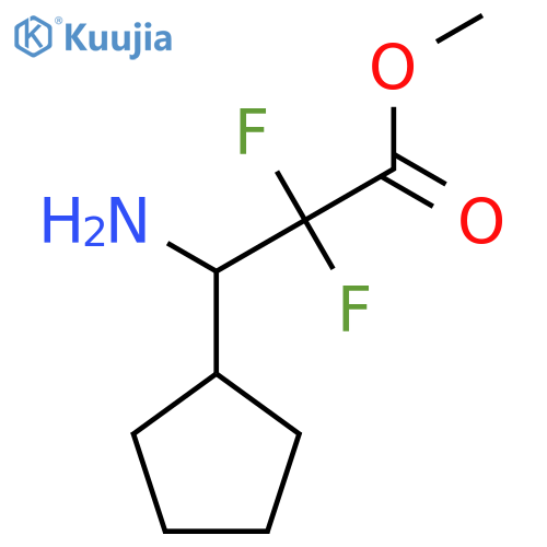 Cyclopentanepropanoic acid, β-amino-α,α-difluoro-, methyl ester structure