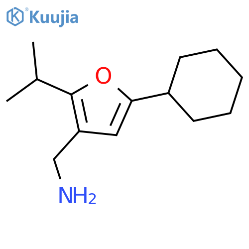 [5-Cyclohexyl-2-(propan-2-yl)furan-3-yl]methanamine structure