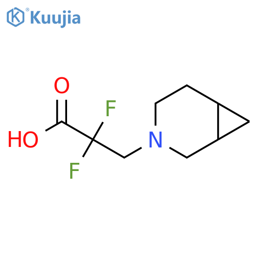 3-{3-Azabicyclo[4.1.0]heptan-3-yl}-2,2-difluoropropanoic acid structure
