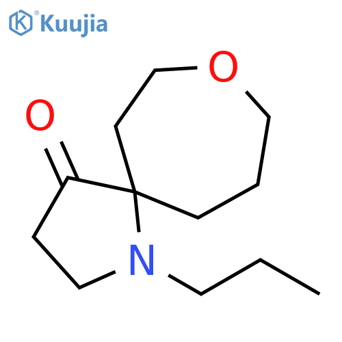 1-propyl-8-oxa-1-azaspiro[4.6]undecan-4-one structure