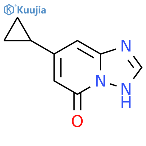 7-cyclopropyl-1,2,4triazolo1,5-apyridin-5-ol structure