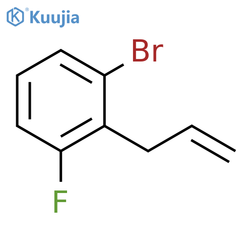 Benzene, 1-bromo-3-fluoro-2-(2-propen-1-yl)- structure