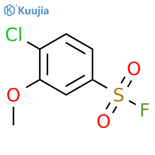 4-Chloro-3-methoxybenzene-1-sulfonyl fluoride structure
