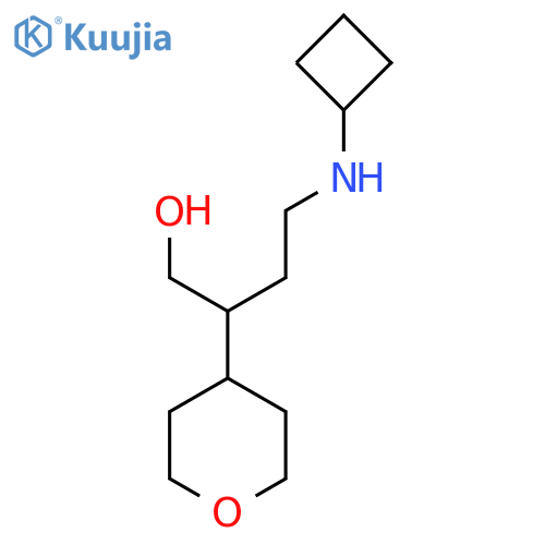 4-(Cyclobutylamino)-2-(oxan-4-yl)butan-1-ol structure