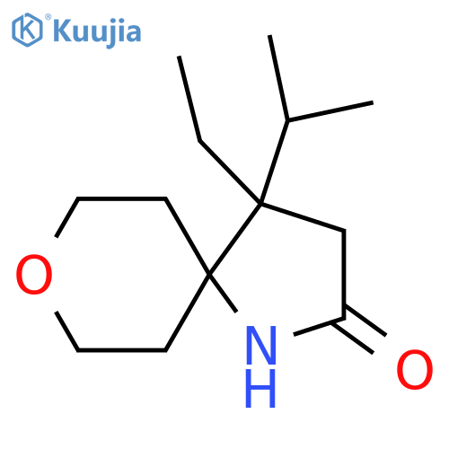 4-Ethyl-4-(propan-2-yl)-8-oxa-1-azaspiro[4.5]decan-2-one structure