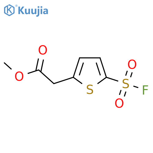 Methyl 2-[5-(fluorosulfonyl)thiophen-2-yl]acetate structure