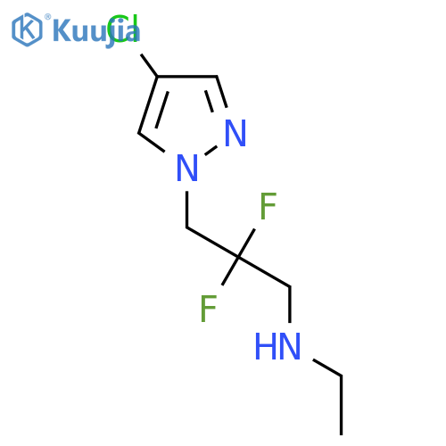 [3-(4-chloro-1H-pyrazol-1-yl)-2,2-difluoropropyl](ethyl)amine structure