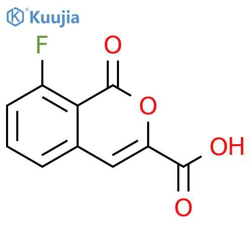 1H-2-Benzopyran-3-carboxylic acid, 8-fluoro-1-oxo- structure