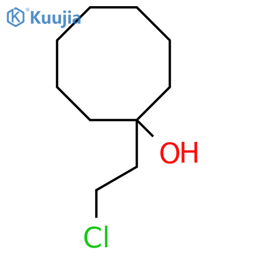 1-(2-Chloroethyl)cyclooctan-1-ol structure