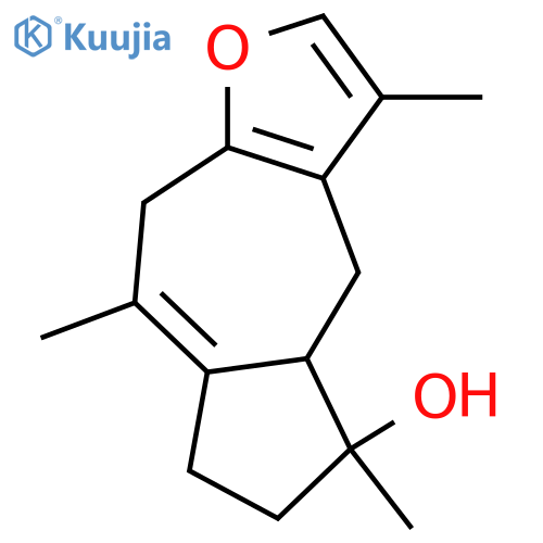 8,12-Epoxy-1(10),7,11-guaiatrien-4-ol; (4β,5β)-form structure