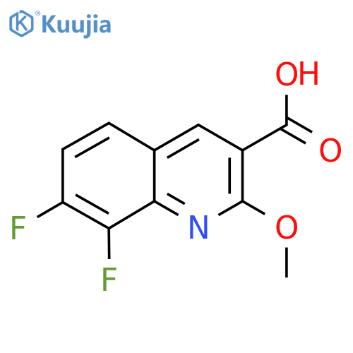 7,8-Difluoro-2-methoxyquinoline-3-carboxylic acid structure