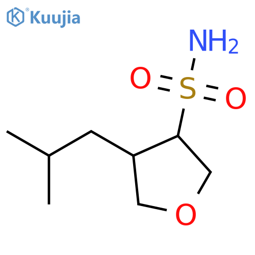 3-Furansulfonamide, tetrahydro-4-(2-methylpropyl)- structure