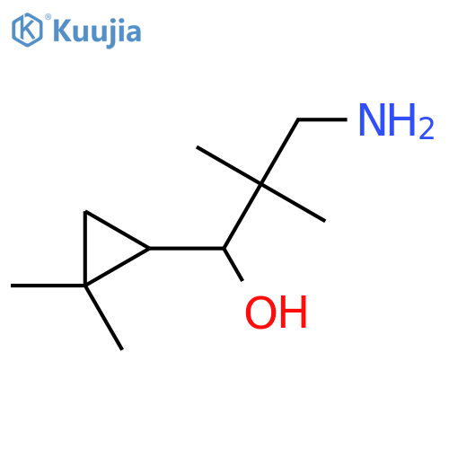 Cyclopropanemethanol, α-(2-amino-1,1-dimethylethyl)-2,2-dimethyl- structure