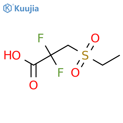 3-(Ethanesulfonyl)-2,2-difluoropropanoic acid structure