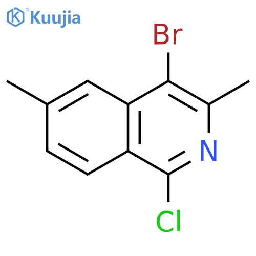 Isoquinoline, 4-bromo-1-chloro-3,6-dimethyl- structure