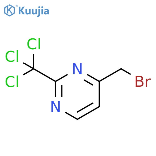 Pyrimidine, 4-(bromomethyl)-2-(trichloromethyl)- structure