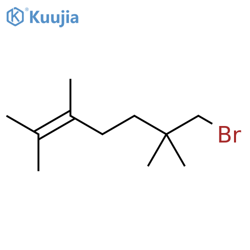 2-Heptene, 7-bromo-2,3,6,6-tetramethyl- structure