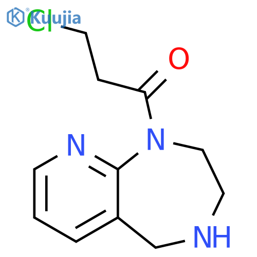 1-Propanone, 3-chloro-1-(2,3,4,5-tetrahydro-1H-pyrido[2,3-e]-1,4-diazepin-1-yl)- structure