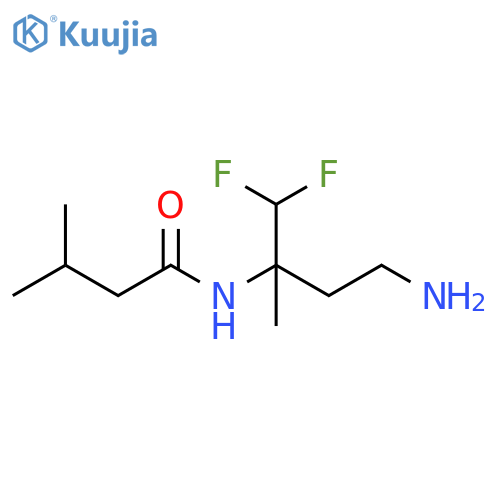 Butanamide, N-[3-amino-1-(difluoromethyl)-1-methylpropyl]-3-methyl- structure