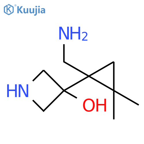 3-Azetidinol, 3-[1-(aminomethyl)-2,2-dimethylcyclopropyl]- structure