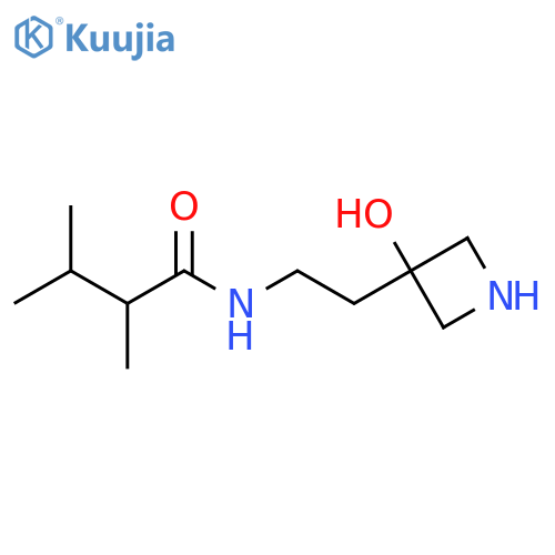 N-[2-(3-hydroxyazetidin-3-yl)ethyl]-2,3-dimethylbutanamide structure