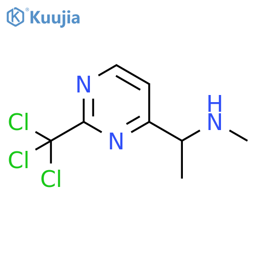 4-Pyrimidinemethanamine, N,α-dimethyl-2-(trichloromethyl)- structure