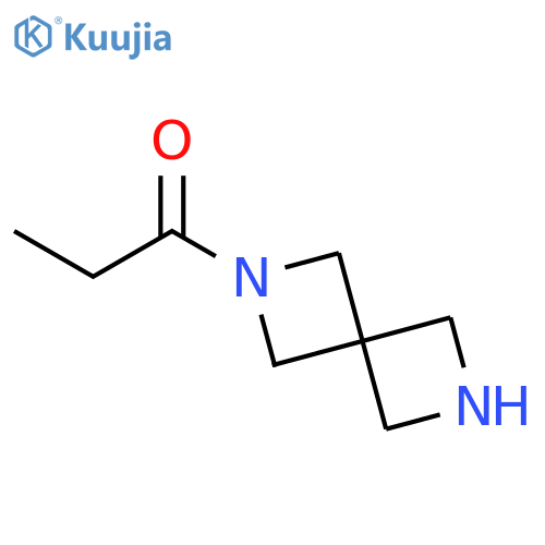 1-Propanone, 1-(2,6-diazaspiro[3.3]hept-2-yl)- structure