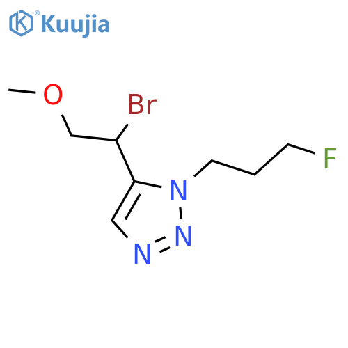 5-(1-bromo-2-methoxyethyl)-1-(3-fluoropropyl)-1H-1,2,3-triazole structure