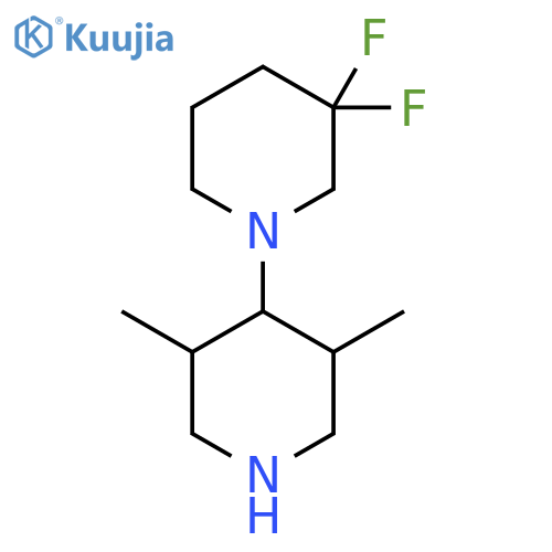 4-(3,3-Difluoropiperidin-1-yl)-3,5-dimethylpiperidine structure