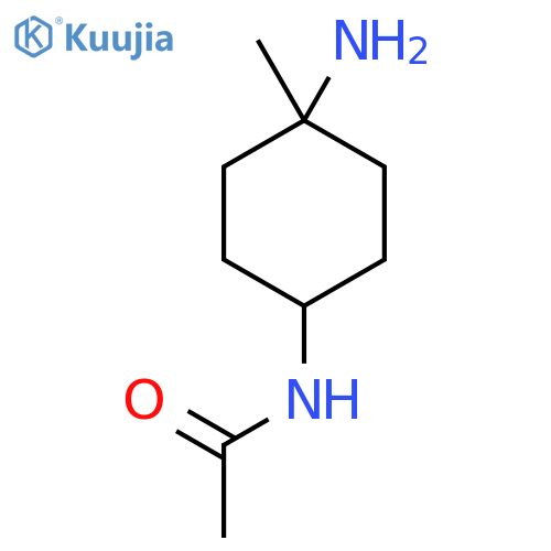 N-(4-amino-4-methylcyclohexyl)acetamide structure