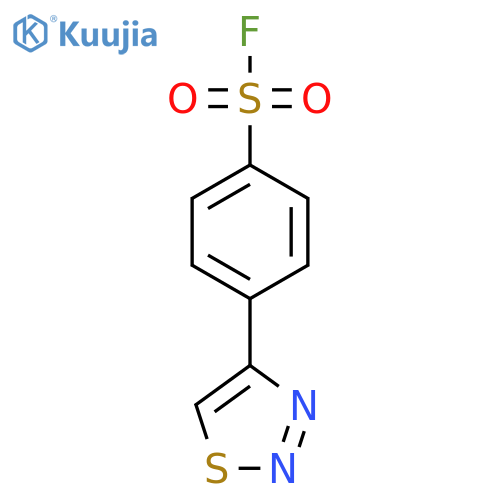 4-(1,2,3-Thiadiazol-4-yl)benzene-1-sulfonyl fluoride structure
