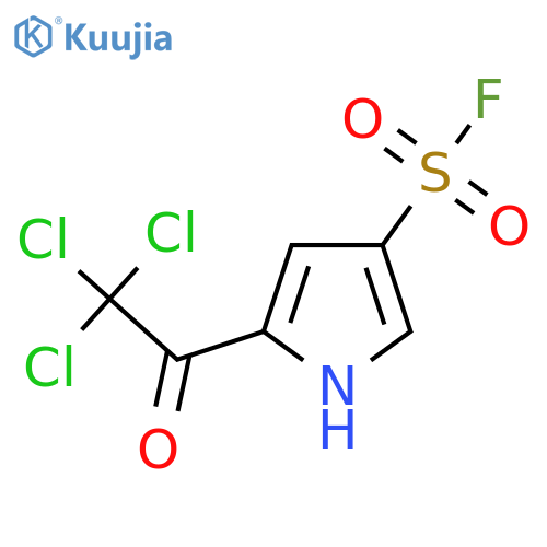 5-(trichloroacetyl)-1H-pyrrole-3-sulfonyl fluoride structure