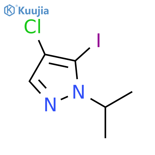 1H-Pyrazole, 4-chloro-5-iodo-1-(1-methylethyl)- structure