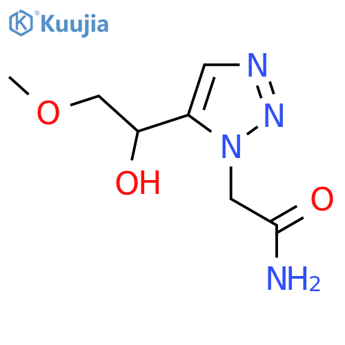 2-[5-(1-hydroxy-2-methoxyethyl)-1H-1,2,3-triazol-1-yl]acetamide structure