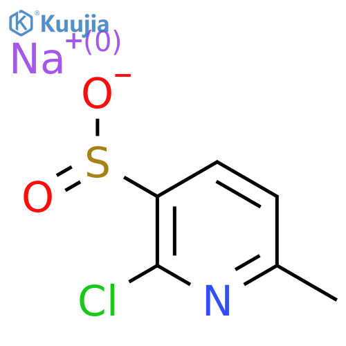Sodium 2-chloro-6-methylpyridine-3-sulfinate structure