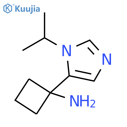 Cyclobutanamine, 1-[1-(1-methylethyl)-1H-imidazol-5-yl]- structure