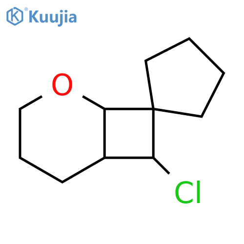 Spiro[cyclopentane-1,8'-[2]oxabicyclo[4.2.0]octane], 7'-chloro- structure