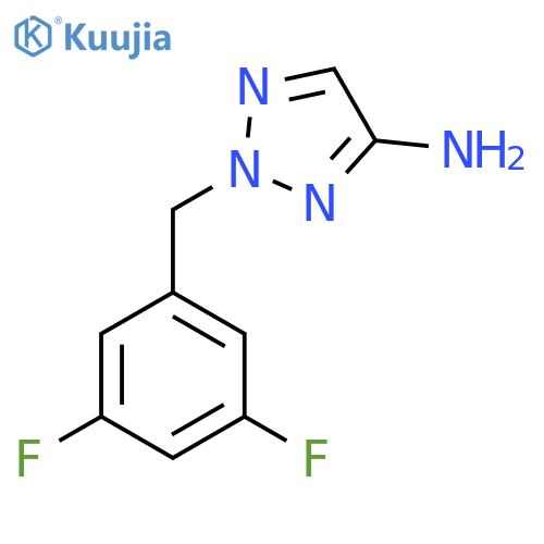2-(3,5-difluorophenyl)methyl-2H-1,2,3-triazol-4-amine structure
