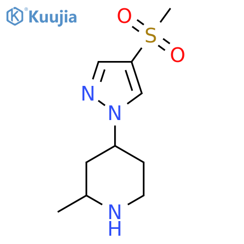 4-(4-methanesulfonyl-1H-pyrazol-1-yl)-2-methylpiperidine structure
