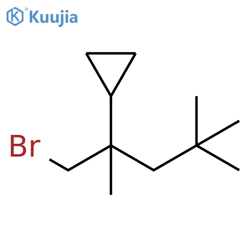 Cyclopropane, [1-(bromomethyl)-1,3,3-trimethylbutyl]- structure