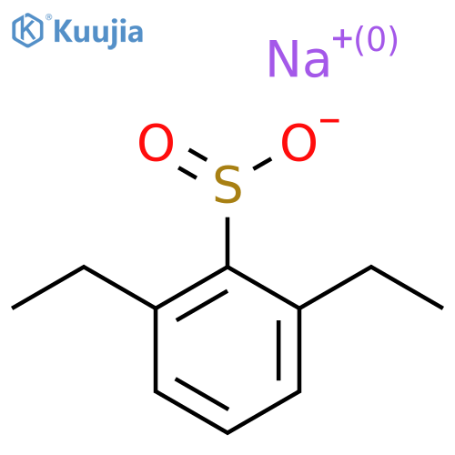 Sodium 2,6-diethylbenzene-1-sulfinate structure