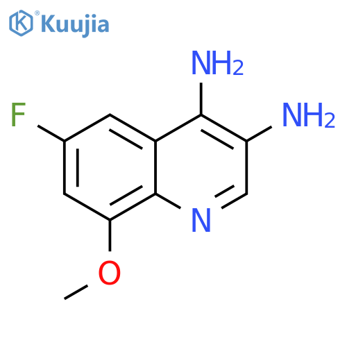 3,4-Quinolinediamine, 6-fluoro-8-methoxy- structure