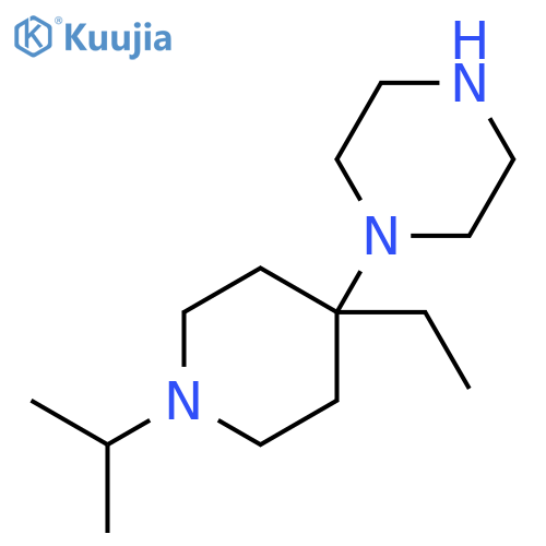 Piperazine, 1-[4-ethyl-1-(1-methylethyl)-4-piperidinyl]- structure