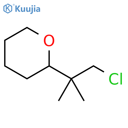 2H-Pyran, 2-(2-chloro-1,1-dimethylethyl)tetrahydro- structure