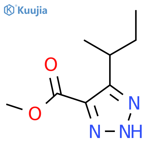 methyl 5-(butan-2-yl)-1H-1,2,3-triazole-4-carboxylate structure