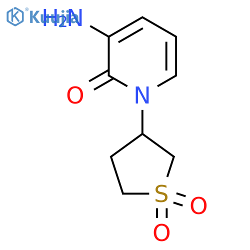 3-(3-amino-2-oxo-1,2-dihydropyridin-1-yl)-1lambda6-thiolane-1,1-dione structure