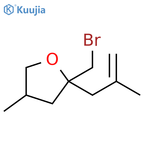 Furan, 2-(bromomethyl)tetrahydro-4-methyl-2-(2-methyl-2-propen-1-yl)- structure