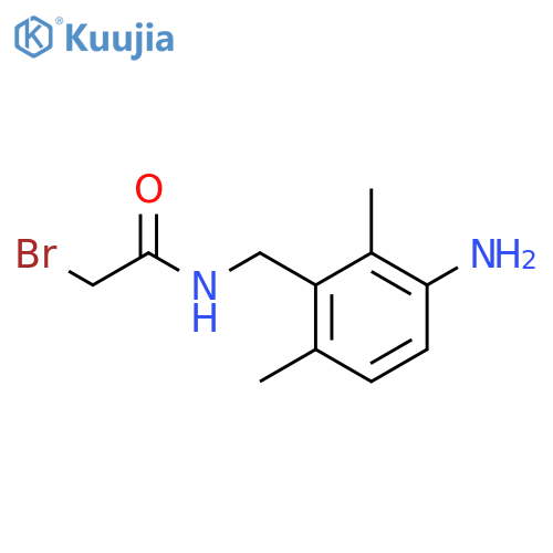 Acetamide, N-[(3-amino-2,6-dimethylphenyl)methyl]-2-bromo- structure