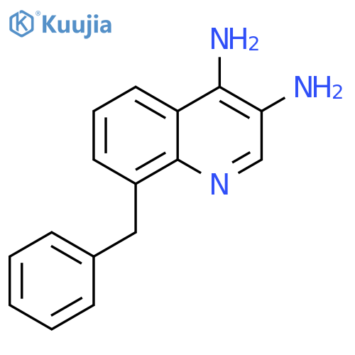 3,4-Quinolinediamine, 8-(phenylmethyl)- structure